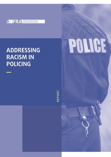 Couverture du rapport de la FRA sur le racisme dans la police