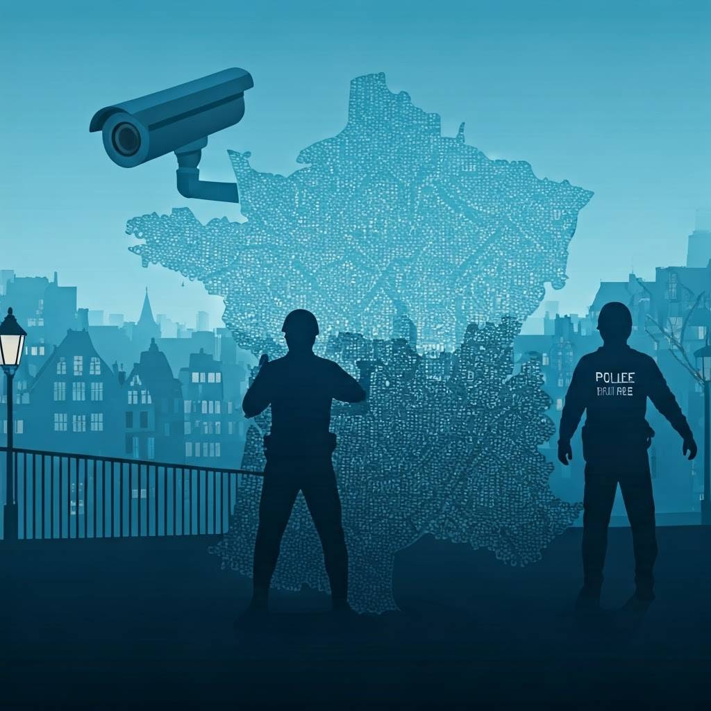 Image illustrative de policiers surveillant la popupaltion